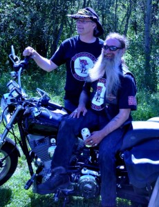 Carson Cole and Biker Joe - photo by Nicola Prochinsky