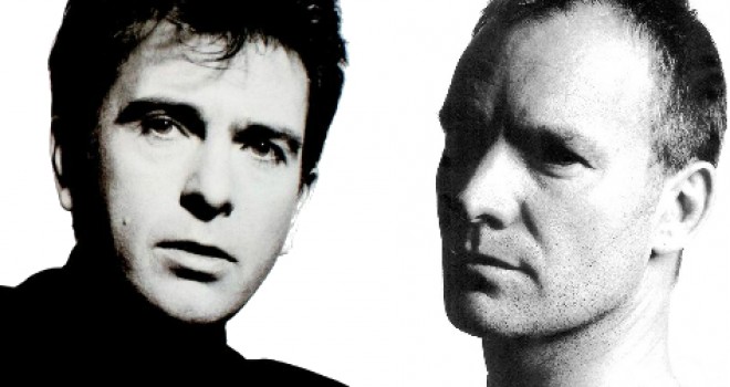 Sting, Peter Gabriel play Rock Paper Scissors in Edmonton