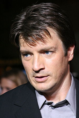 Nathan Fillion at the 2005 Serenity premiere.