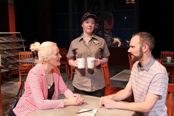 From left: Linda Grass, Liana Shannon and Jon Paterson in Double Double