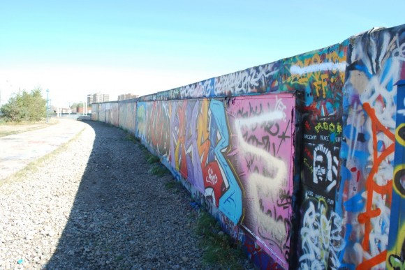 Graffitti Wall Edmonton homeless GigCity