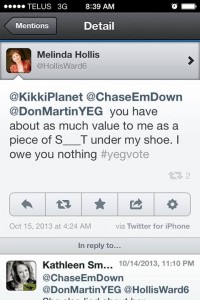 Melinda Hollis tweet Edmonton GigCity
