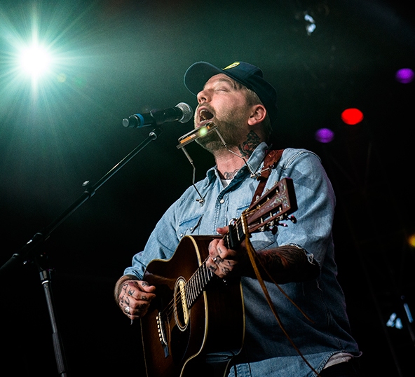 Dallas Green of City and Colour - one of three guys named Dallas on the bill at Fire Aid